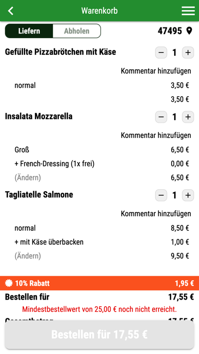 Pizzeria Pino Moers Screenshot