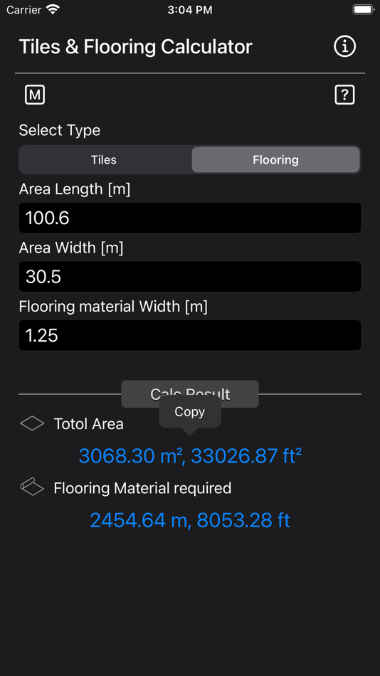 #4. Tiles and Flooring Calculator (iOS) By: Heng Jia Liang