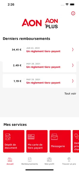 Game screenshot Aon Plus Sante apk