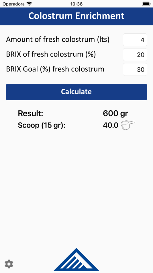 #2. Alta Colostrum Calculator (iOS) 由: Alta Genetics do Brasil LTDA