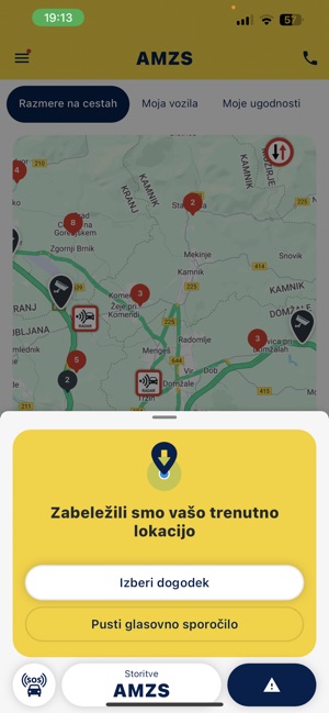 AMZS, prometne informacije on the App Store