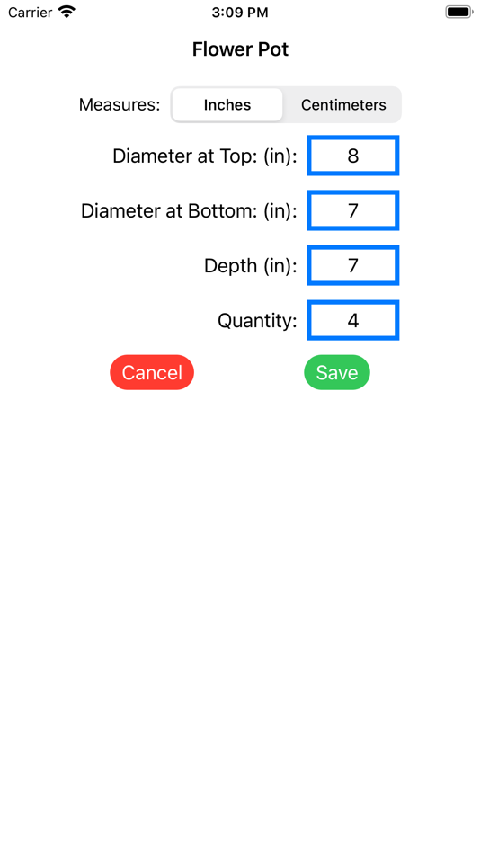 #2. Potting Soil Estimator (iOS) 由: H3 Apps, LLC