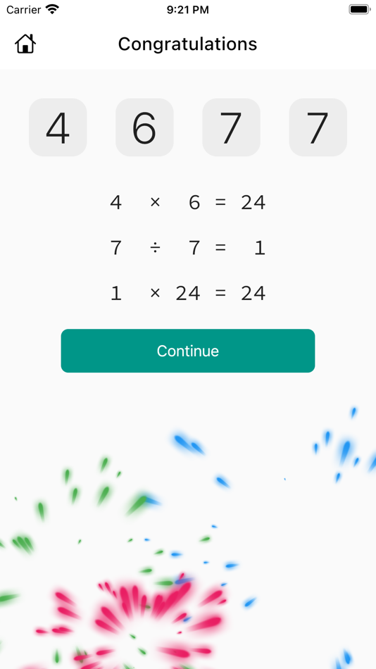 #4. Math 24 - 24 Game Math Puzzles (iOS) 来自: 佳成 姚