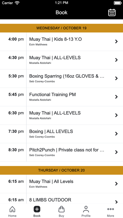 8 Limbs Gym Screenshot