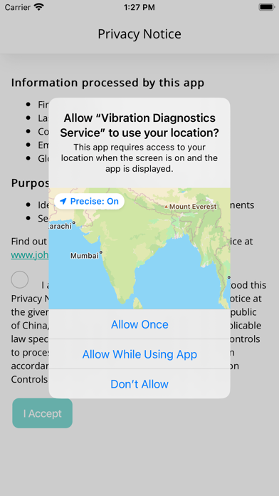 Vibration Diagnostic Service Screenshot