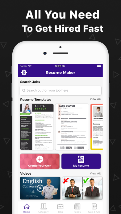 Resume Builder, Resume Creator Screenshot
