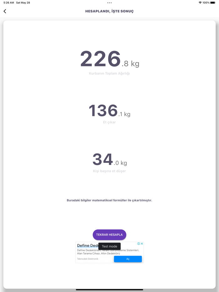 Kurbanlık Kilo Hesaplama PRO