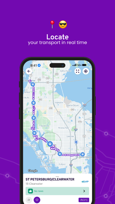 Muuf: Real-time Transit Screenshot