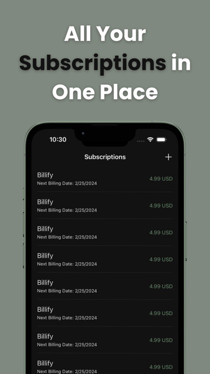 Bill Planner Reminder Tracker