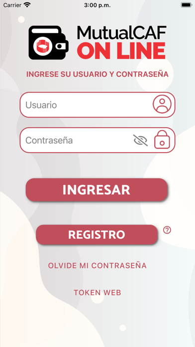 Mutual CAF Online Screenshot