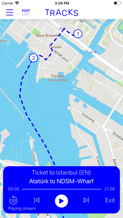 TRACKS - audio tours Screenshot