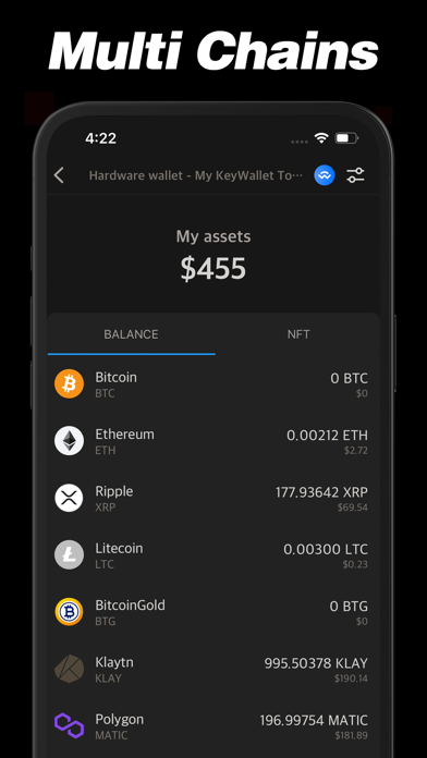 KeyWallet Touch: Crypto Wallet Screenshot