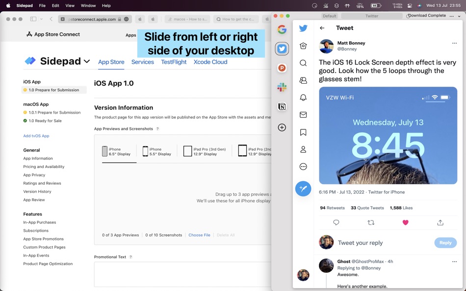 #1. Sidepad (macOS) Podle: Pawan Dixit