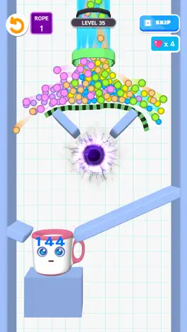 Game screenshot RopeCupBall apk
