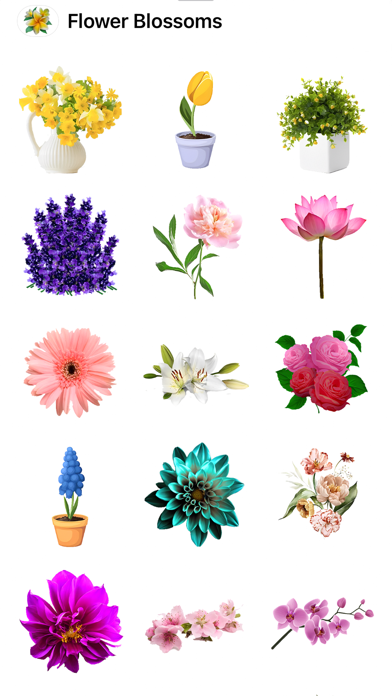 Flower Blossom Stickers HD Screenshot