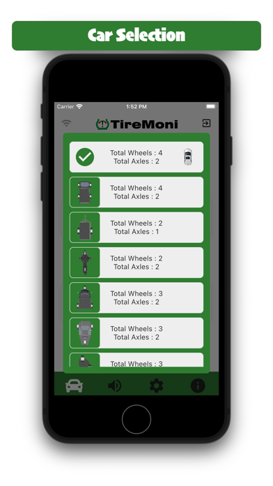 TireMoni BLE-tpms Screenshot