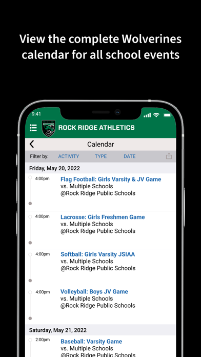Rock Ridge Athletics Screenshot
