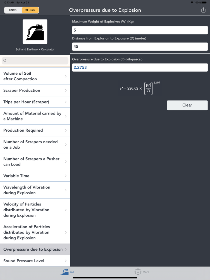 Soil and Earthwork Calculator