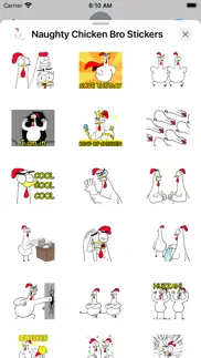 naughty chicken bro stickers iphone screenshot 4