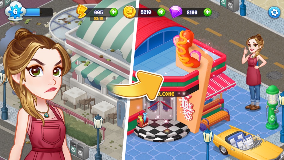 #3. Merge Cooking: Restaurant Game (iOS) 由: FlyBird Limited