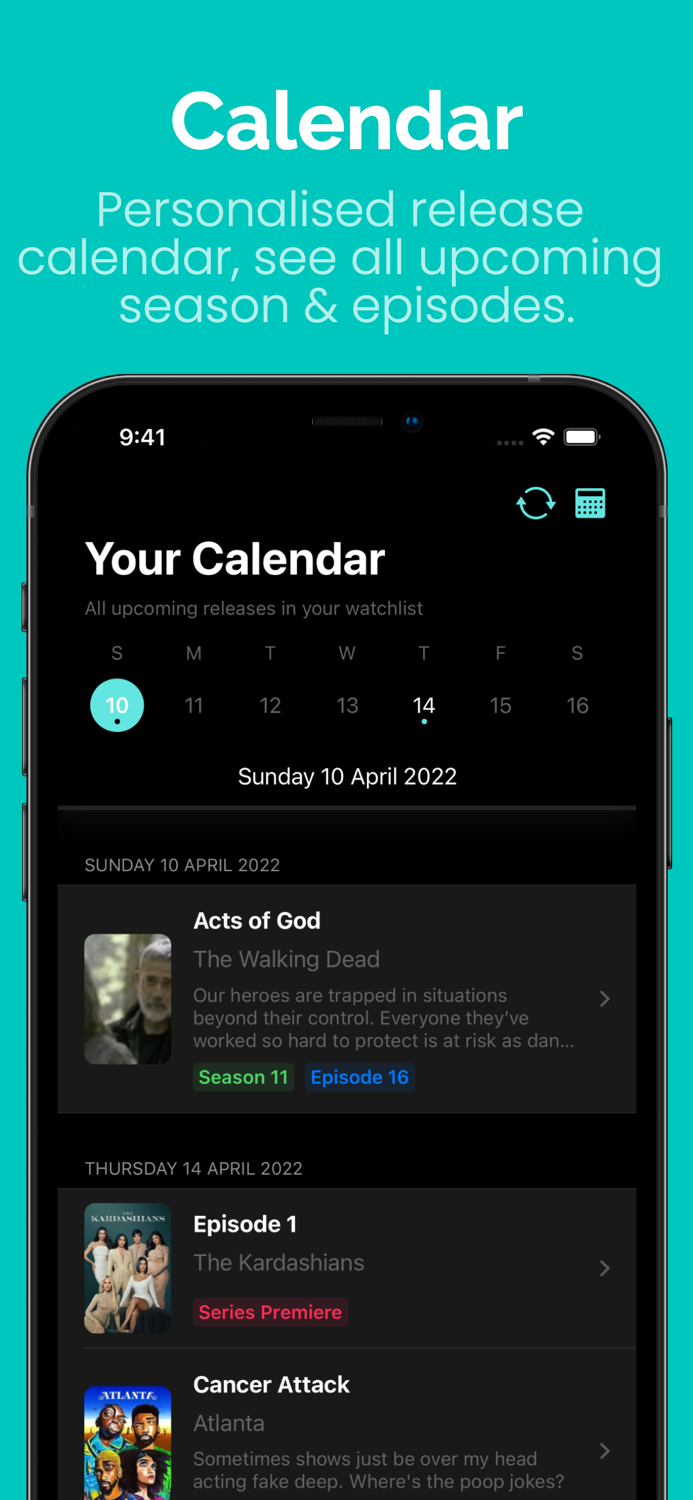 Shows Discover and Track Series