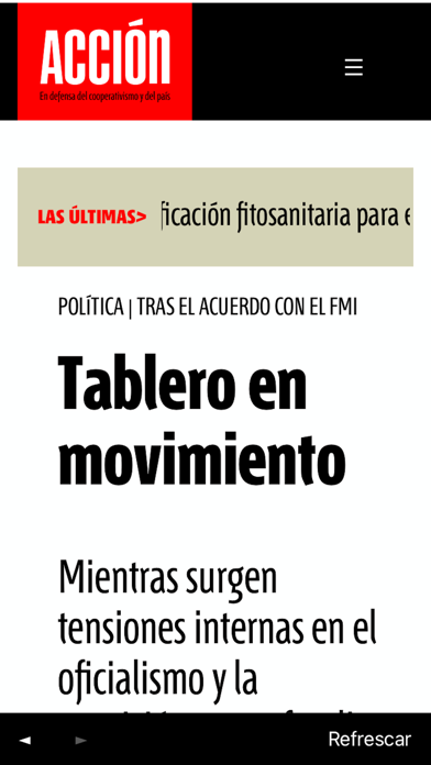 Revista Acción Screenshot