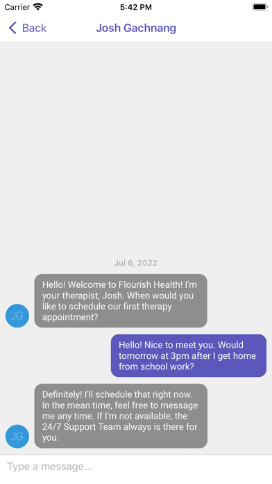 Flourish Health Screenshot