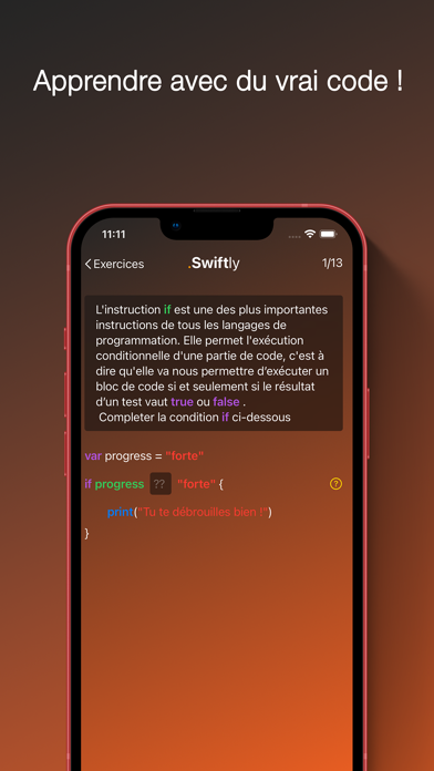 Screenshot #3 pour Swiftly:  coder en Swift
