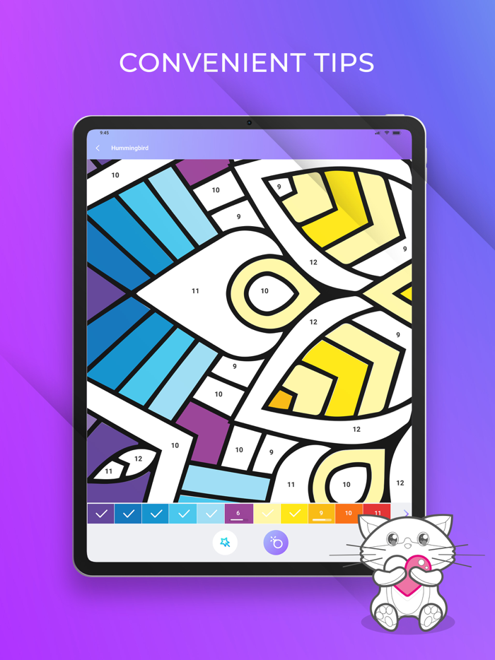 Color by number game