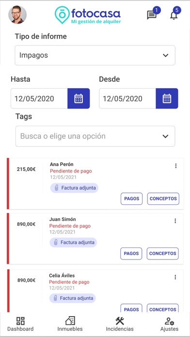 Mi Gestión de Alquiler Screenshot