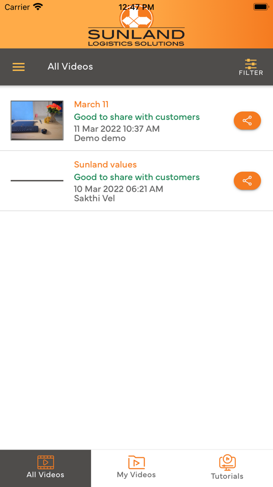 #4. Sunland 2 Second leanvideo (iOS) 由: Kumaravel Raman