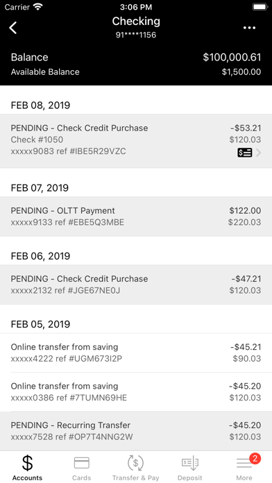 The Bank of Tampa Mobile Screenshot