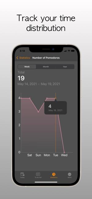 ‎TomatoList: Pomodoro Technique Screenshot