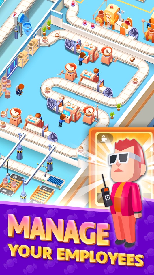 #3. Idle Candy Factory Tycoon (iOS) 由: Guangzhou hengkun Information Technology Co.,Ltd