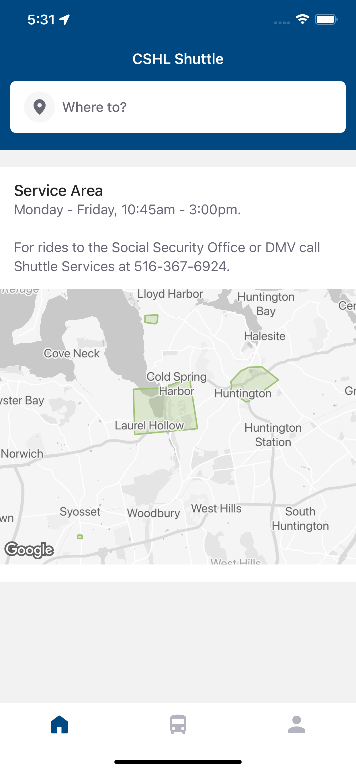 CSHL Shuttle