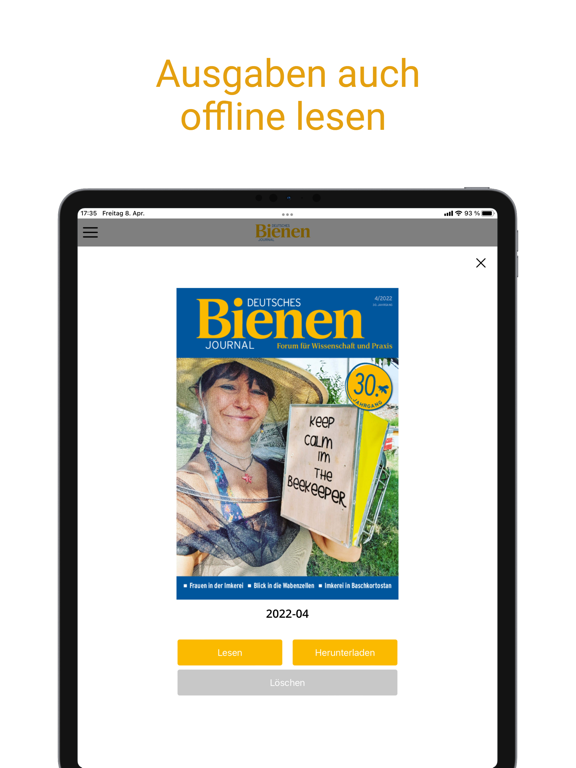 Deutsches Bienen-Journal iPad app afbeelding 2
