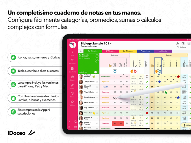 ‎iDoceo - cuaderno del profesor Screenshot