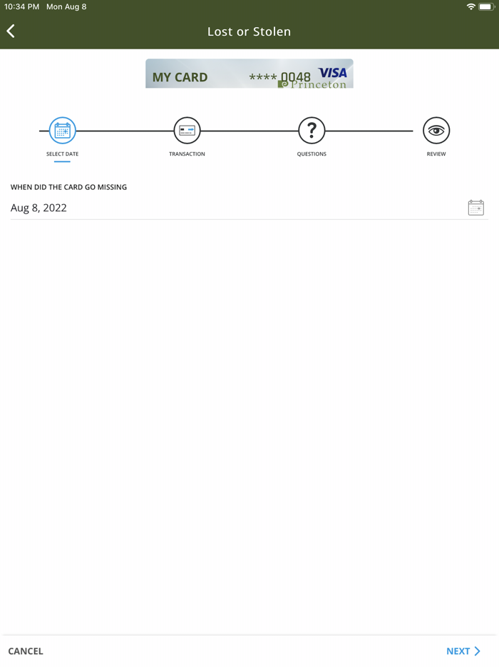 Princeton Federal CU Cards
