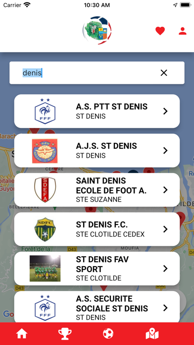 Ligue Réunionnaise de Football Screenshot