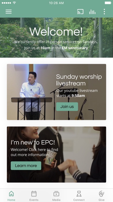 EPC English Ministry Screenshot