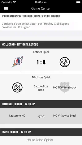 Game screenshot HC Lugano apk
