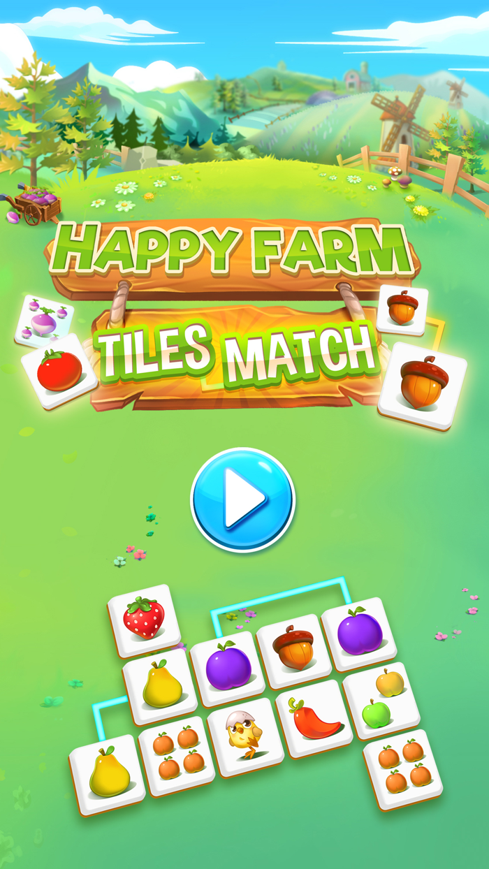Happy Farm  Tiles Match