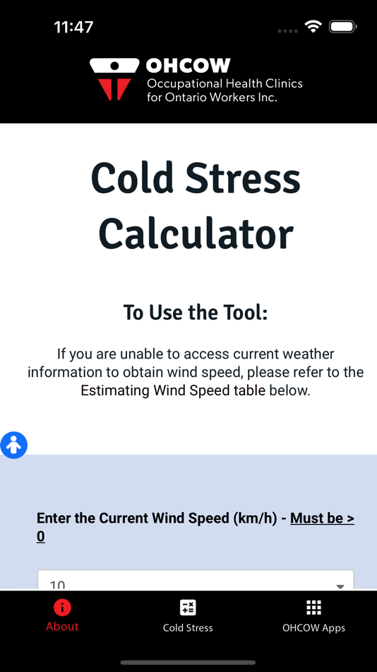 Cold Stress Calculator - 1.0.3 - (iOS)