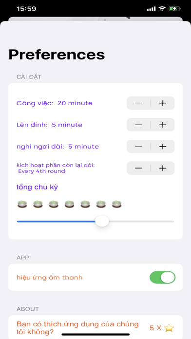 Chu kỳ chú ý Screenshot