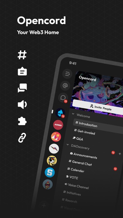 Opencord: Web3 Social Platform Screenshot