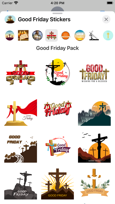 Screenshot #2 pour Animated Good Friday Stickers