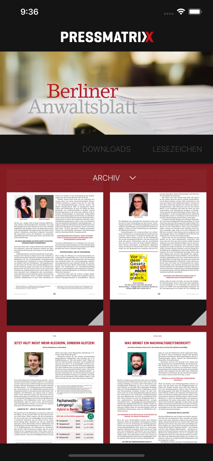 Berliner Anwaltsblatt