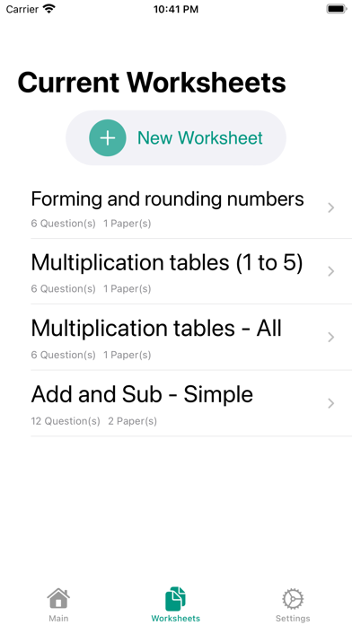Magic Math Worksheets Screenshot