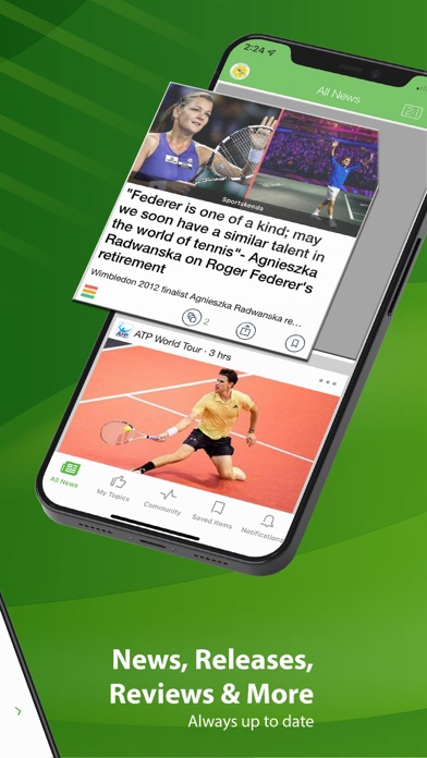 Tennis News, Scores & Results Screenshot