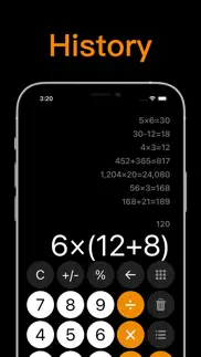 calculator with history + iphone screenshot 3